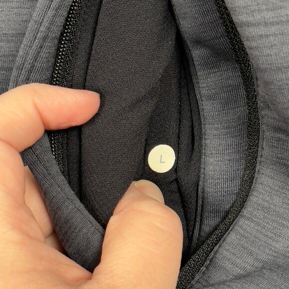 Lululemon Full Zip Revolution Bomber Jacket Gray Size Large Athleisure Sporty - Picture 4 of 11